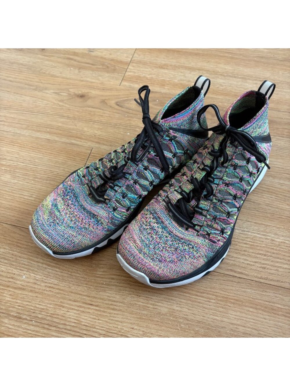 Nike Multi-Color Knit Athletic Shoes